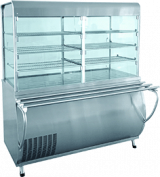 Линия раздачи «ПАТША» Прилавок для холодных закусок закрытый (витрина охлаждаемая) ЧТТ ПВВ(Н)-70М-С-ОК