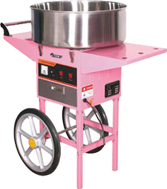 Аппарат для сахарной ваты STARFOOD ET-MF-05 диам. 520мм (розовый) с тележкой