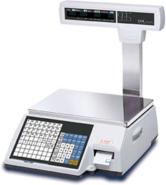 Весы торговые с печатью этикеток CAS CL-5000J-15P