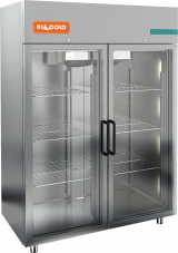 Шкаф холодильный со стеклянными дверьми HICOLD A140/2NEV