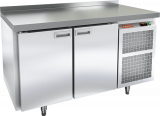 Стол холодильный с полимерным покрытием (RAL 7004) HICOLD SN 11/TN W