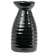 Бутылка д/саке 200мл h12см (кр6) черн. керамика