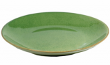 Тарелка d25см (кр3) зелен. керамика 
