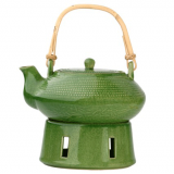 Чайник 650мл зелен. керамика 
