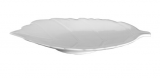 Блюдо-листок 25,3х15см (кр6) бел. керамика